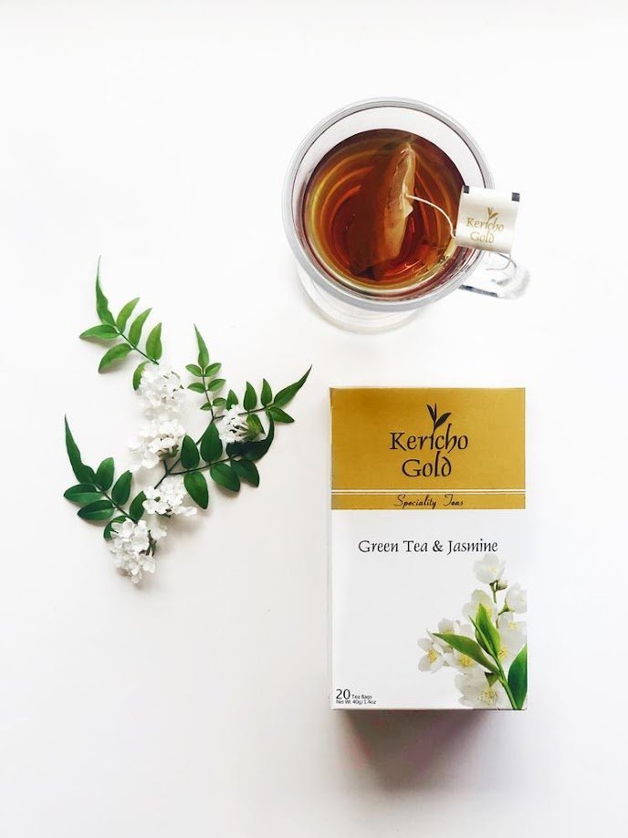 Herbata zielona Kericho Gold z Jaśminem 20 torebek 40 g Aromatyczna Premium