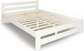 Łóżka - Białe łóżko drewniane w stylu skandynawskim 120x200 F4-D50 - miniaturka - grafika 1