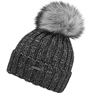 Czapki damskie - CHILLOUTS Damska czapka zimowa Rosalie Hat, Dark Grey Glitter, jeden rozmiar - miniaturka - grafika 1