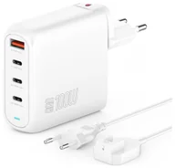 Ładowarki do telefonów - 4smarts Flex Pro 100W 3xUSB-C + 1xUSB-A biały - miniaturka - grafika 1