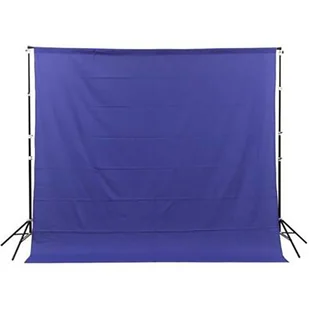 GlareOne materiałowe Blue Screen Backdrop 3x3 m - niebieskie - Tła fotograficzne - miniaturka - grafika 1