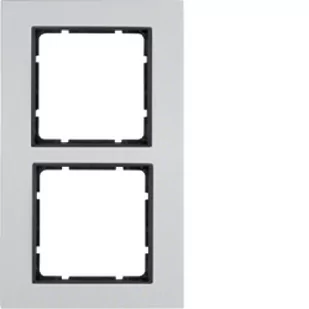 Hager polo Ramka 2-krotna Berker B.7 alu/antracyt 10126904 10126904 - Klawisze i ramki - miniaturka - grafika 1