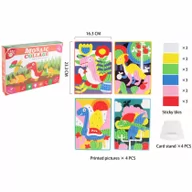 Prace ręczne dla dzieci - Pisarek Mozaika wyklejanka Dinozaur - miniaturka - grafika 1