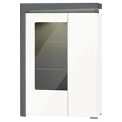 Kredensy - Kredens WHW-2LTHEA White Restol Biały, Antracyt - miniaturka - grafika 1