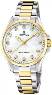 Zegarek Zegarek Festina F20655-1 Solar Energy Petite - Zegarki damskie - miniaturka - grafika 1