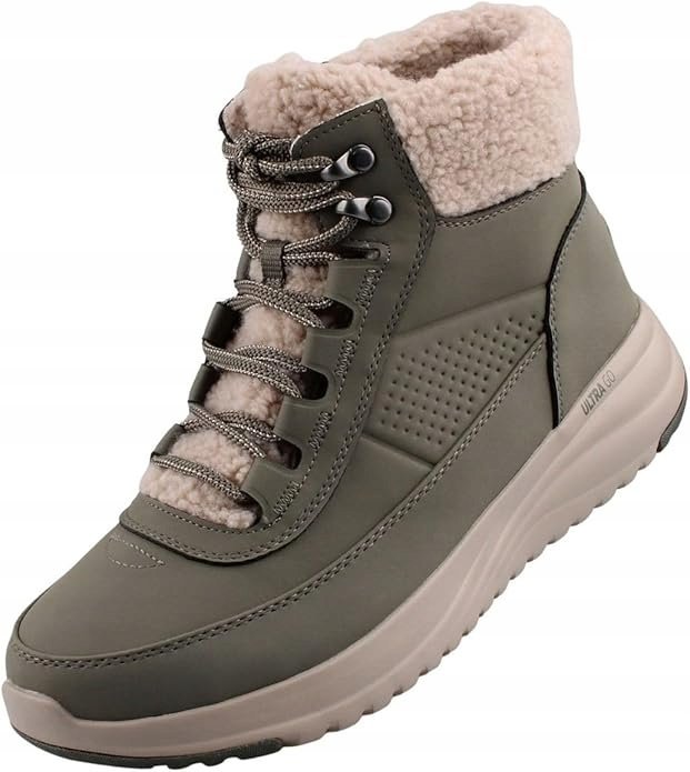 SKECHERS DAMSKIE BUTY ZIMOWE ZIELONE OCIEPLANE 38 JTA