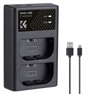 Ładowarka K&F CONCEPT KF28.0007 do Canon LP-E6/LP-E6N/LP-E6NH - Ładowarki do aparatów dedykowane - miniaturka - grafika 1