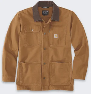 Kurtka Carhartt Iconi C01 Duck Chore C Brown - Kurtki męskie - miniaturka - grafika 1