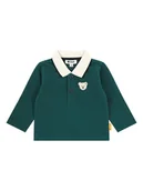 Kaftaniki dla niemowląt - Steiff Koszulka polo w kolorze zielonym - miniaturka - grafika 1