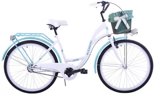 Kozbike (K21) S3 26 cali Damski Biało-Morski - Rowery - miniaturka - grafika 1