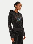 Bluzy damskie - Juicy Couture Bluza Scared Heart JCBAS224816 Czarny Slim Fit - miniaturka - grafika 1
