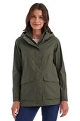 Kurtki damskie - G.I.G.A. DX Damska kurtka funkcyjna/kurtka outdoorowa wodoszczelna z odpinanym kapturem GS 54 WMN JCKT, oliwkowa, 50, 42871-000 - miniaturka - grafika 1