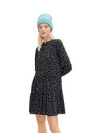 Sukienki - TOM TAILOR Damski sukienka w kropki 1035813, 30928 - Black Dot Design, 34 - miniaturka - grafika 1