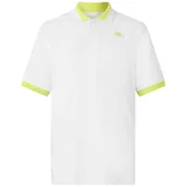 Koszulki męskie - Kappa Dovo Wygodna i stylowa koszulka techniczna - kolor biały, rozmiar M - miniaturka - grafika 1