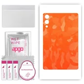 Akcesoria do tabletów i e-booków - folia naklejka skórka strukturalna na TYŁ do Samsung Galaxy Tab S9 Plus - Moro Camo Pomarańczowy - apgo SKINS - miniaturka - grafika 1