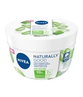 Balsamy i kremy do ciała - NIVEA Naturally Good nawilżający krem do ciała 24h Aloe Vera BIO (1 x 200 ml), krem do twarzy, ciała i dłoni zawierający 98% składników pochodzenia naturalnego - miniaturka - grafika 1