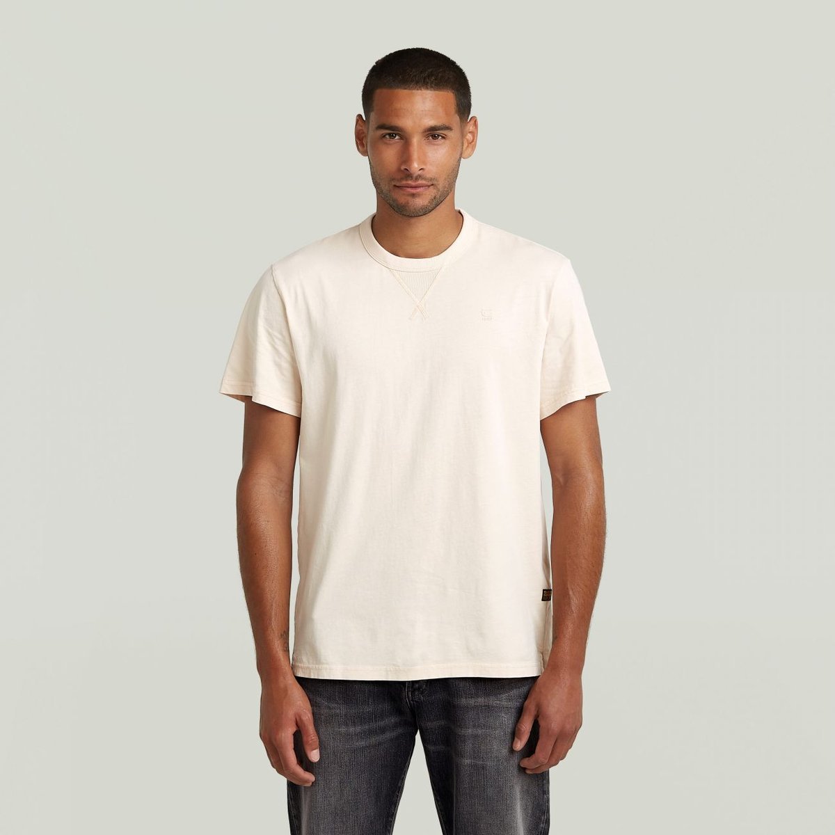 t-shirt uomo g-star d24449 2653 nifous h033 linen gd