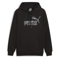Bluzy męskie - PUMA Męska bluza z kapturem Ess+ Camo Fl - miniaturka - grafika 1