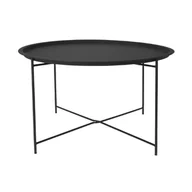 Ławy i stoliki kawowe - STOLIK kawowy okrągły METALOWY LOFT do salonu 75cm - miniaturka - grafika 1