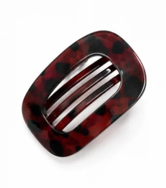 ECARLA spinka do włosów elegancka XL Bordo SP464