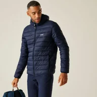 Kurtki i kamizelki sportowe męskie - Regatta Kurtka męska przejściowa ocieplana pikowana z kapturem Marizion Granatowy, Rozmiar: 3XL - miniaturka - grafika 1