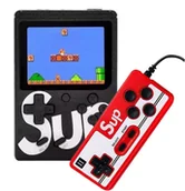 Konsole i gry retro - Pegasus SUP Konsola przenośna retro GAME BOY 401 z PADEM (czarna) RETRO GAME BOY NOSTALGIC PAD black - miniaturka - grafika 1