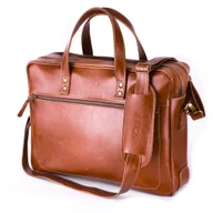 Torby na laptopy - Solier Solier2017 SKÓRZANA TORBA NA LAPTOPA SL05 NEWBRIDGE VINTAGE BRĄZ TORBA SL05 VINTAGE BROWN - miniaturka - grafika 1
