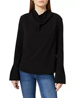 Bluzy damskie - Sisley Damska bluza, czarny 100, S - miniaturka - grafika 1