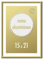 Ramki na zdjęcia - Ramka na zdjęcia 15x21 A5 cm Ramki aluminiowe 21x15 cm złota - miniaturka - grafika 1