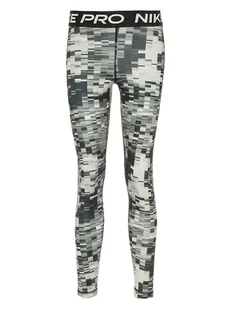 Nike Legginsy sportowe w kolorze szarym - Spodnie sportowe damskie - miniaturka - grafika 1