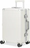 Walizki - Walizka AnyZip PC ABS 38L TSA, aluminiowa rama, biała, 4 kółka - miniaturka - grafika 1