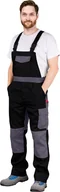 Odzież robocza - Spodnie ochronne ogrodniczki czarno-szary roz.58 - miniaturka - grafika 1
