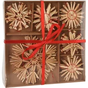 Ozdoby bożonarodzeniowe - Ozdoby słomiane na choinkę, 18 szt. - miniaturka - grafika 1