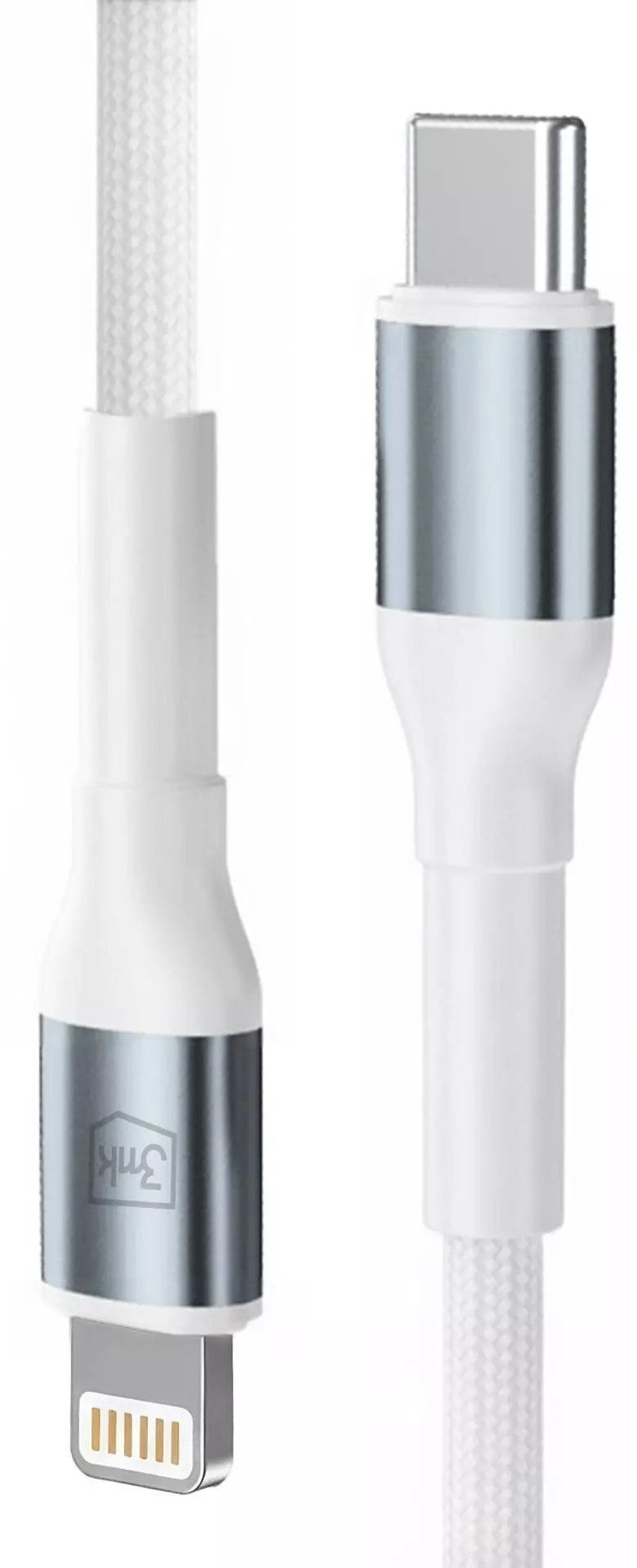 Kabel USB 3MK USB-C - USB-C 2 m Czarno-szary