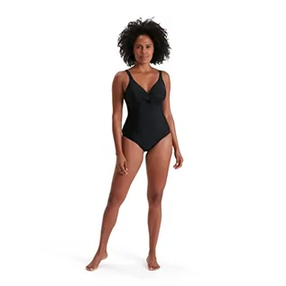 Stroje kąpielowe - Speedo Damski kostium kąpielowy Brigitte 1 szt Czarny 12 5053744334899 - grafika 1