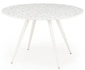 Stoły - Biały okrągły stół w stylu skandynawskim L5-A36 - miniaturka - grafika 1