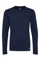 Koszulki męskie - Blend BHBHNICOLAI Tee l.s. Tee l.s. męska koszulka z długim rękawem ze 100% bawełny, granatowy (70230), XXL - miniaturka - grafika 1