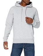 Bluzy męskie - Build Your Brand Męska bluza z kapturem Raglan Sweat Hoody, bluza z kapturem z rękawami raglanowymi dla mężczyzn, dostępna w 3 kolorach, rozmiary S - 5XL, szary (Heather Grey), L - miniaturka - grafika 1