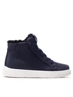 Buty dla chłopców - ECCO Trzewiki Street Tray K GOTE-TEX 70528202303 Granatowy - miniaturka - grafika 1