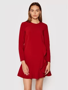 Sukienki - RED Valentino Sukienka koktajlowa WR3VAAL4 Czerwony Regular Fit - grafika 1