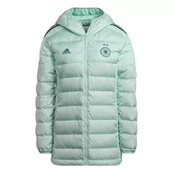 Kurtki damskie - adidas Damska kurtka DFB Wint JKT W, wielokolorowa/zielona, XXL, Mencla/zielony, XXL - miniaturka - grafika 1