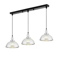 Lampy sufitowe - POTRÓJNA LAMPA WISZĄCA LOFT CHROMOWANA BRICO W3 PRO - miniaturka - grafika 1