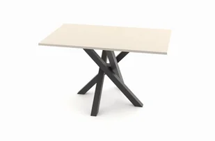 ST61M 80x135cm stół kolor szampański nogi metalowe czarne - Stoły - miniaturka - grafika 1