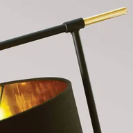 Lampy stojące - Elstead Lampa stołowa Balance, czarny/mosiądz, czarny klosz - miniaturka - grafika 1