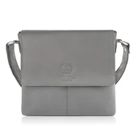 Nerki - Torebka damska skórzana szara listonoszka Paolo Peruzzi E-28-GR - miniaturka - grafika 1