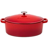 Brytfanny - Brytfanna żeliwna GERLACH Natur Iron 31 cm Czerwony - miniaturka - grafika 1