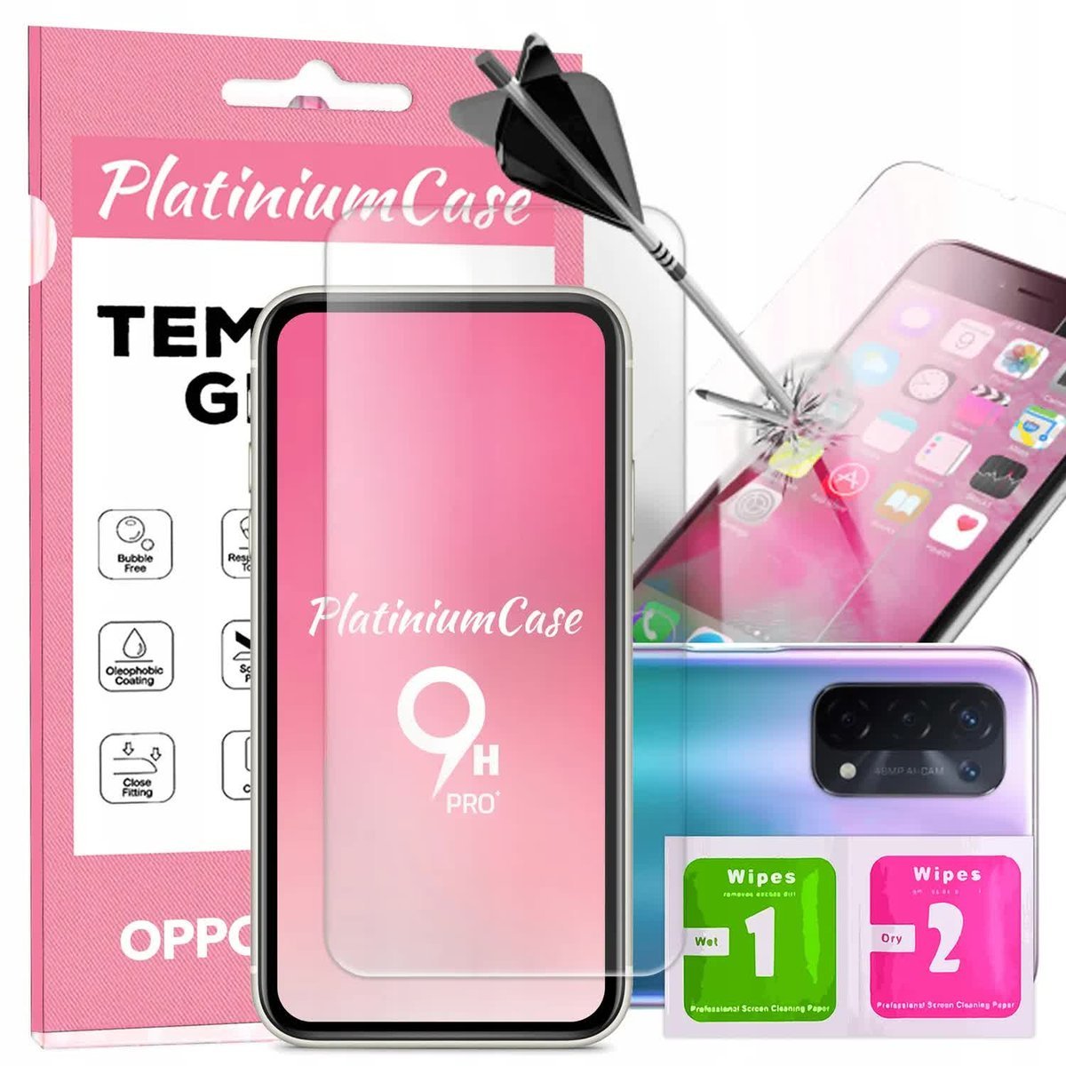 Szkło hartowane 9H szybka ochronna do OPPO A54 5G
