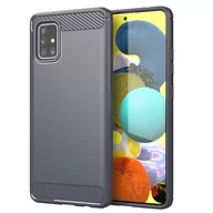 Etui i futerały do telefonów - Pokrowiec Etui Do Samsung Galaxy A51 4G / M40s w BRUSHED SZARY Pokrowiec Ochronny Obudowa Case Cover Cadorabo - miniaturka - grafika 1