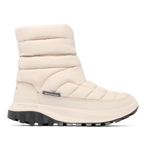 Columbia Snowtrot Mid, śniegowce, miękkie, taupe, rekin, 5, Miękki szarobrązowy rekin, 38 EU