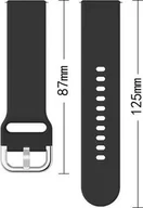 Akcesoria do smartwatchy - Hurtel Silicone Strap TYS opaska do smartwatcha zegarka uniwersalna 22mm turkusowy - miniaturka - grafika 1